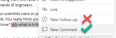 Microsoft Word Online Follow-ups feature to be replaced with Comments