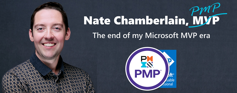 From MVP to PMP – The end of my Microsoft MVP era